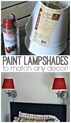 Can I Spray Paint a Lampshade? And Why Not Turn It Into a Spaceship?