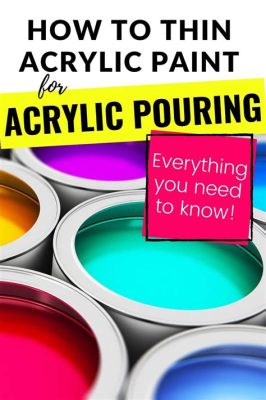 What to Use to Thin Acrylic Paint: Exploring the Best Methods and Unconventional Ideas